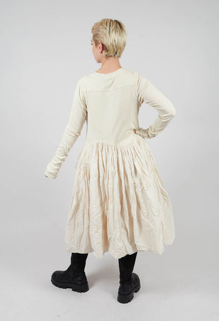 Jersey Dress with Fabric Hem in Bone - 1180906