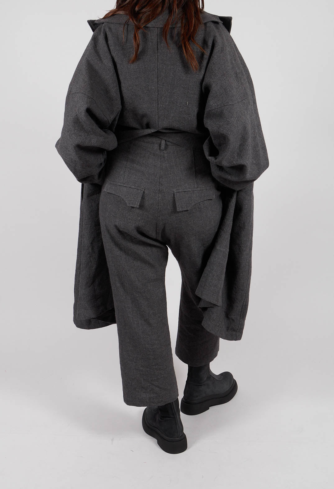 Straight Leg Trousers in Swamp Mel - 1190104