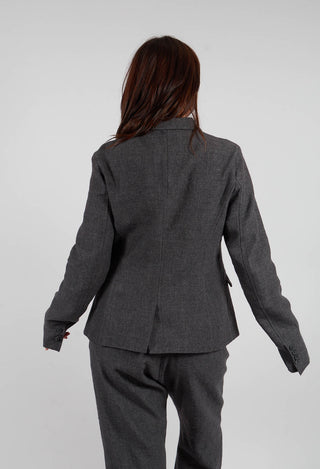 Button Through Blazer in Swamp Mel - 1191110