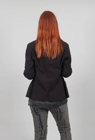 Ruched Blazer in Swamp - 1211102