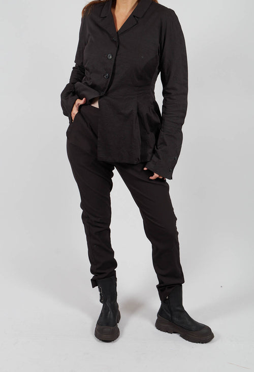 Pull On Slim Fit Trousers in Turf - 1210103