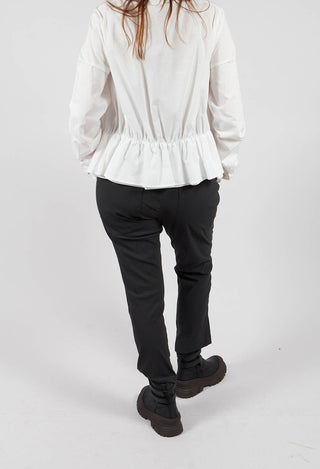 Pull On Trousers with Ruched Leg in Swamp - 1210104