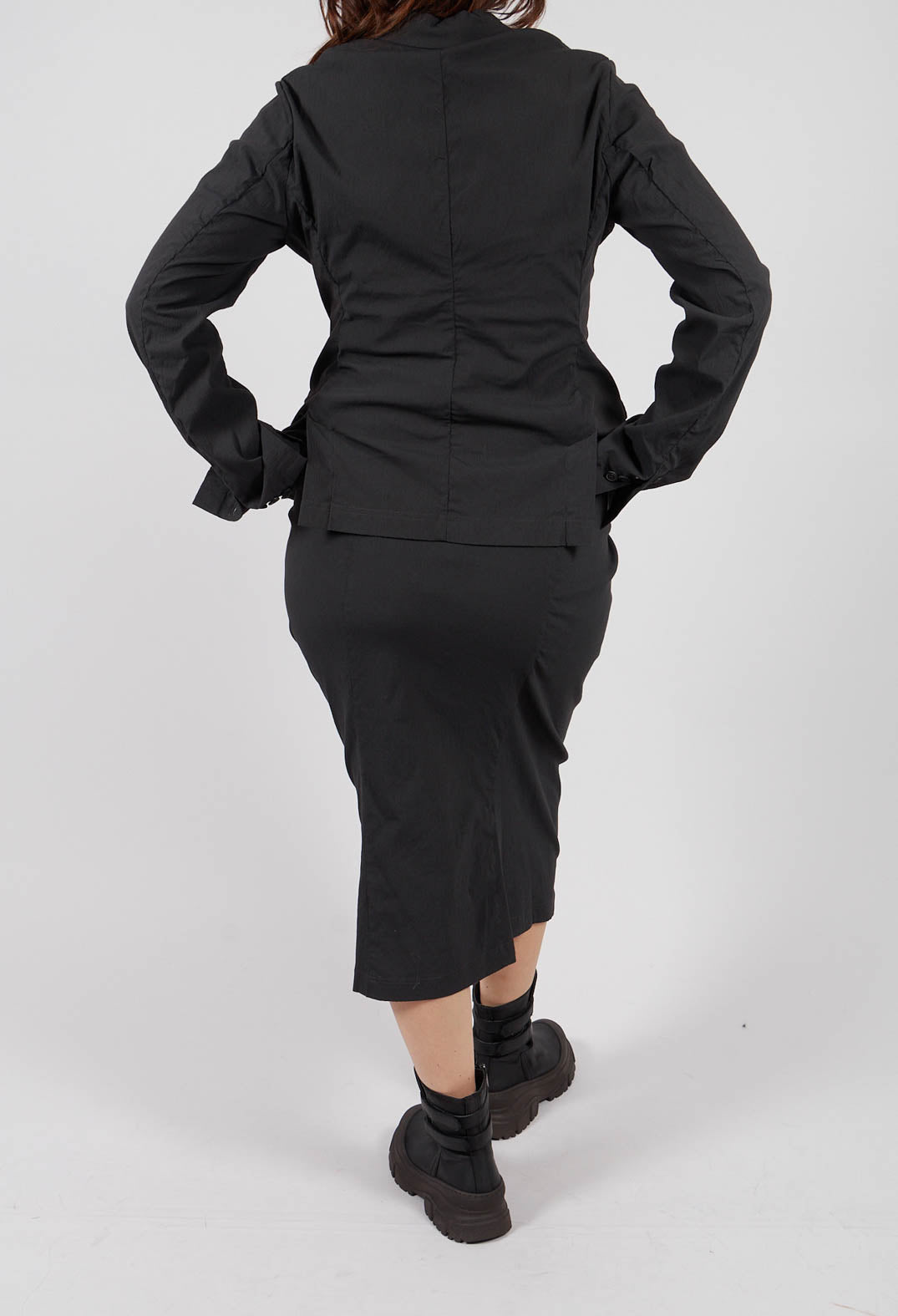 Pull On Ruched Pencil Skirt in Swamp - 1210305