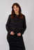 Ruched Cotton Shirt in Black - 1230406