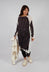 Tunic Dress in Bone Panel Print - 1471909