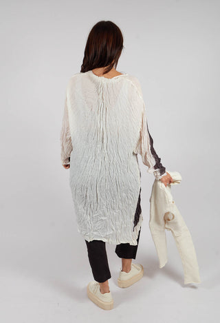 Tunic Dress in Bone Panel Print - 1471909