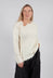 Jumper with Asymmetric Neckline in Bone - 1530701
