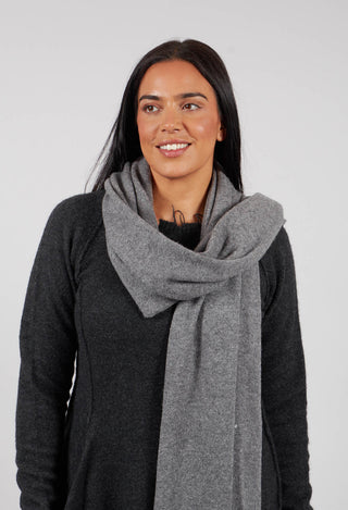 Raw Edge Knitted Scarf in Brume Mel - 1537709