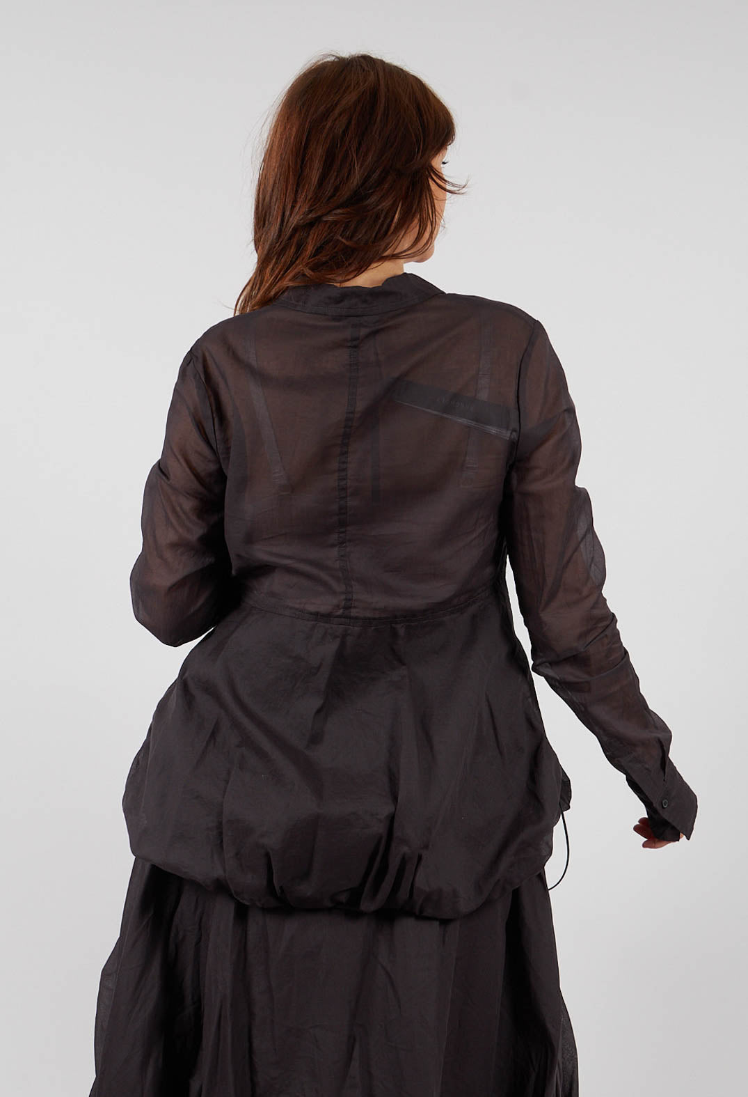 Sheer Sleeve Jacket in Turf Paper - 1551101