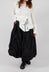 Tulip Skirt with Drawstring Pockets in Black Paper - 1550304