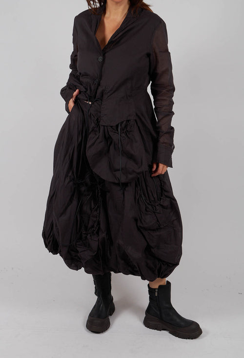 Tulip Skirt with Drawstring Pockets in Turf Paper - 1550304