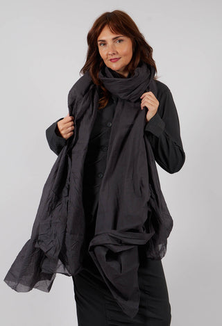 Oversized Cotton Scarf in Swamp Paper - 1551407