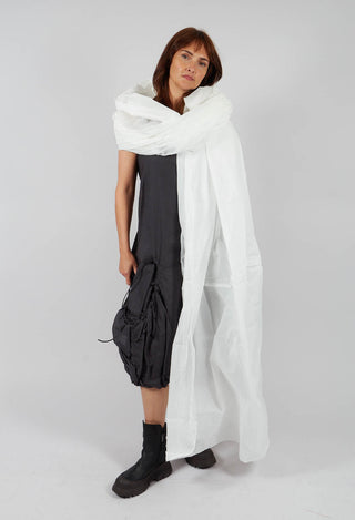 Oversized Cotton Scarf in Bone Paper - 1551407