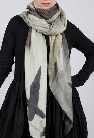 Lightweight Scarf in Bone Turf Print - 1601401