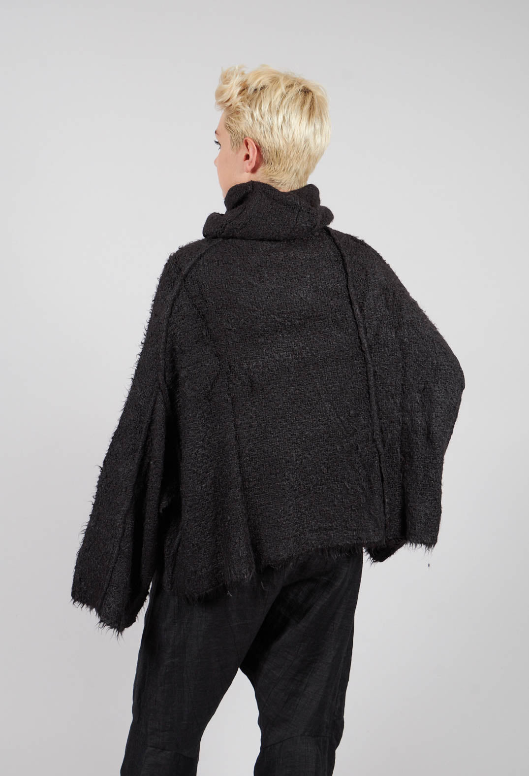 Roll Neck Jumper in Black - 1650703