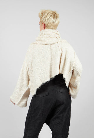 Roll Neck Jumper in Bone - 1650703