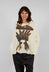 Boat Neck Jumper in Bone Print - 1740702
