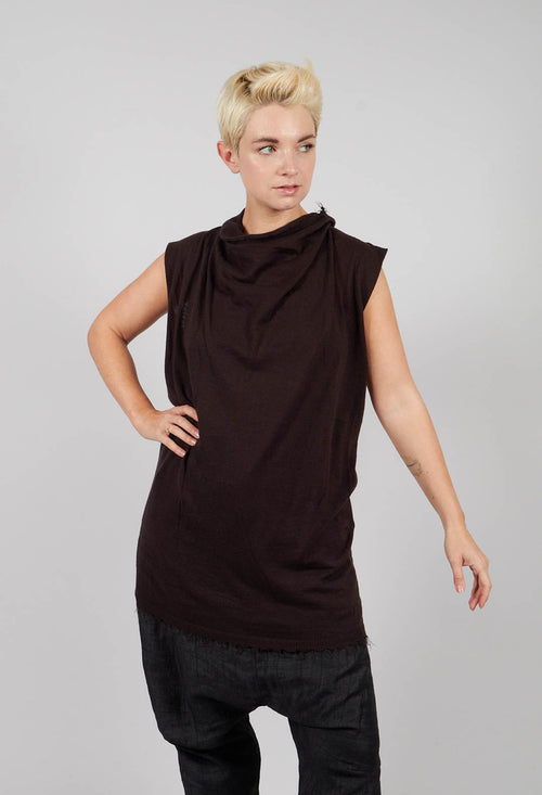 Sleeveless Knitted Top in Turf - 1847406