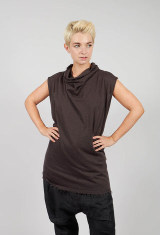 Sleeveless Knitted Top in Swamp - 1847406