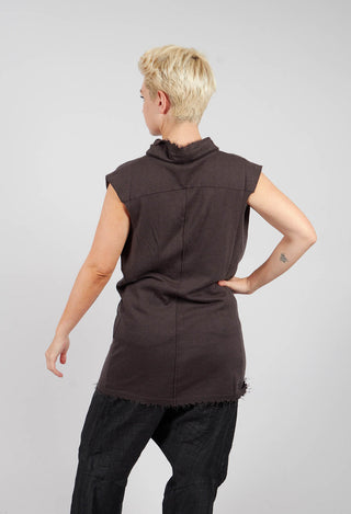 Sleeveless Knitted Top in Swamp - 1847406