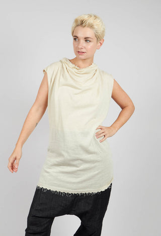 Sleeveless Knitted Top in Bone - 1847406
