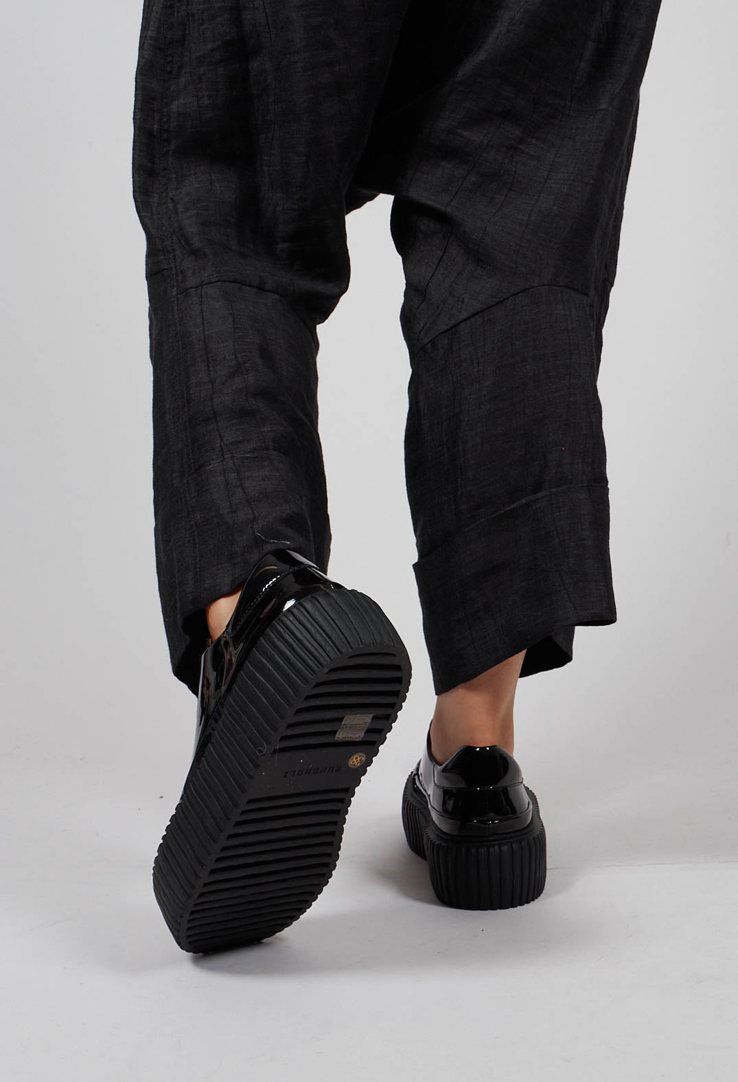 Pumps with Chunky Ribbed Sole in Black - 1985250
