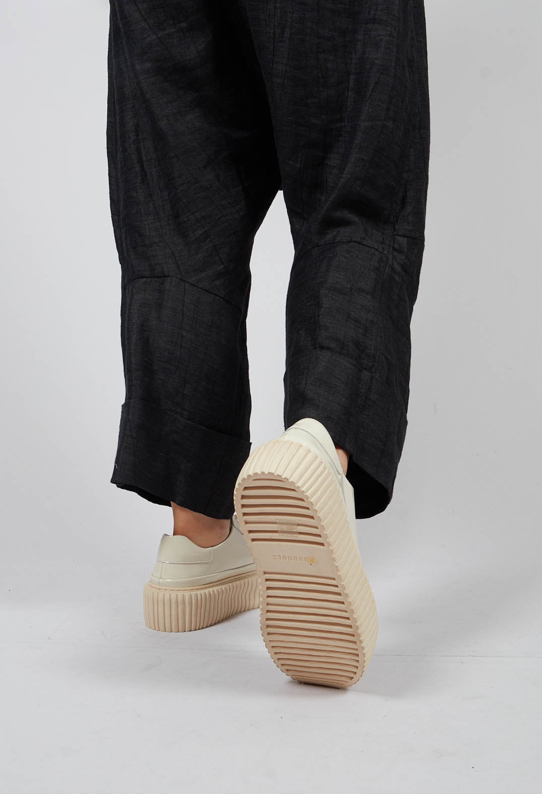 Pumps with Chunky Ribbed Sole in Bone - 1985250