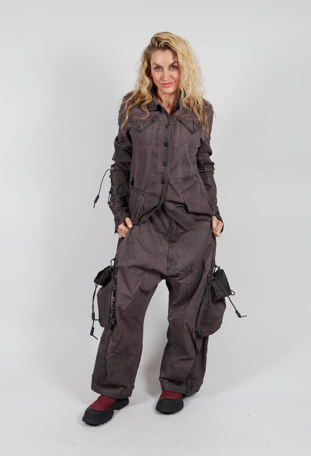 Relaxed Fit Jeans with Pockets in Flamingo Light - 2060104