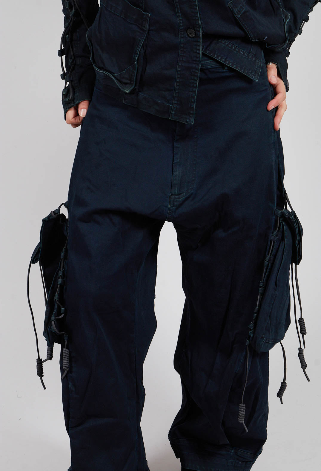 Relaxed Fit Jeans with Pockets in Pine Dark - 2060114