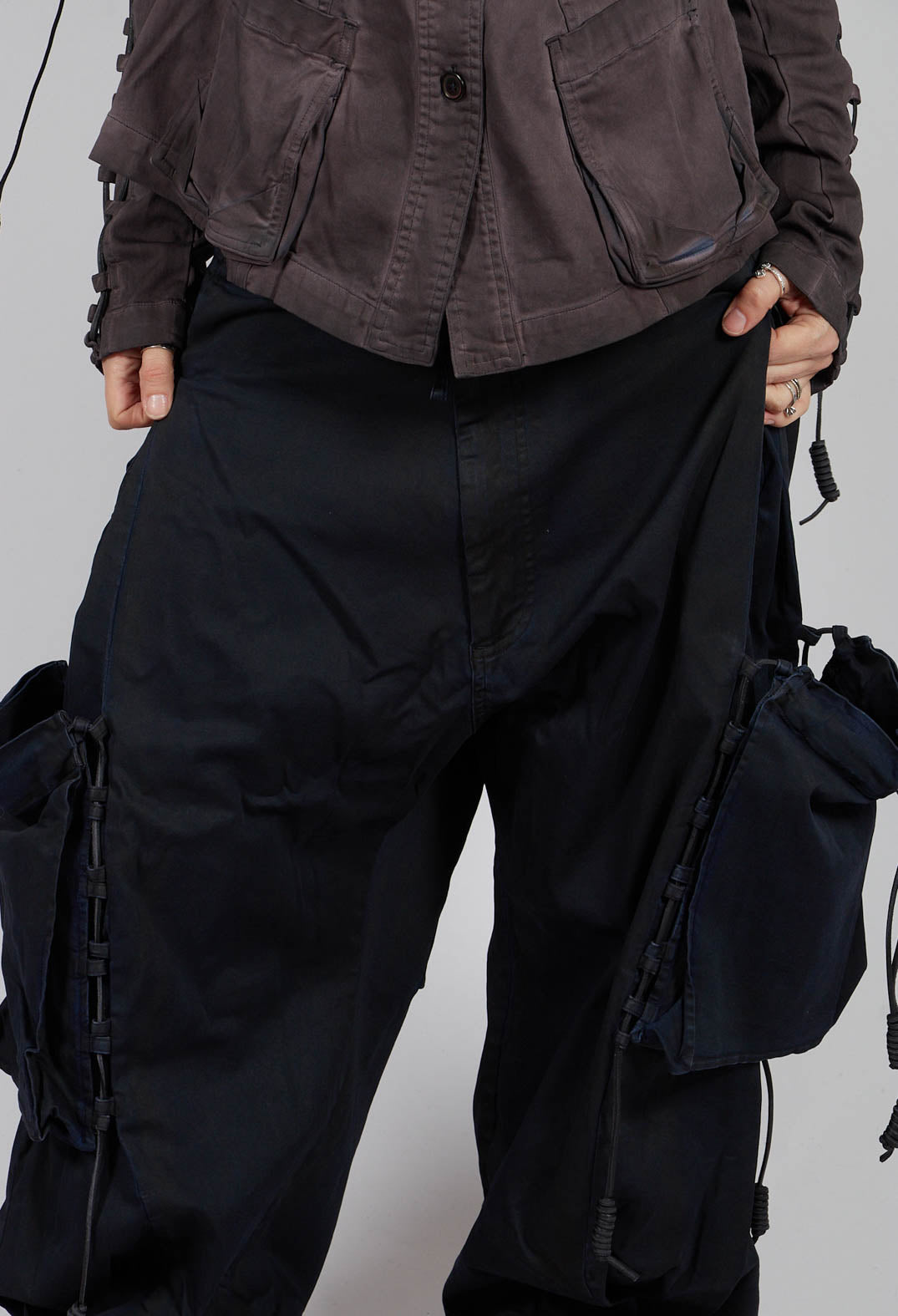 Relaxed Fit Jeans with Pockets in Flamingo Dark  - 2060114