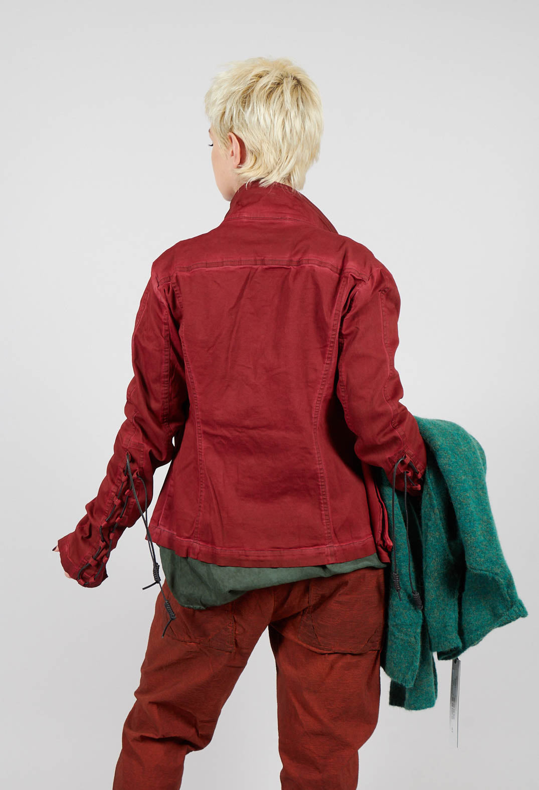 Button Through Jacket in Crab Light - 2061107