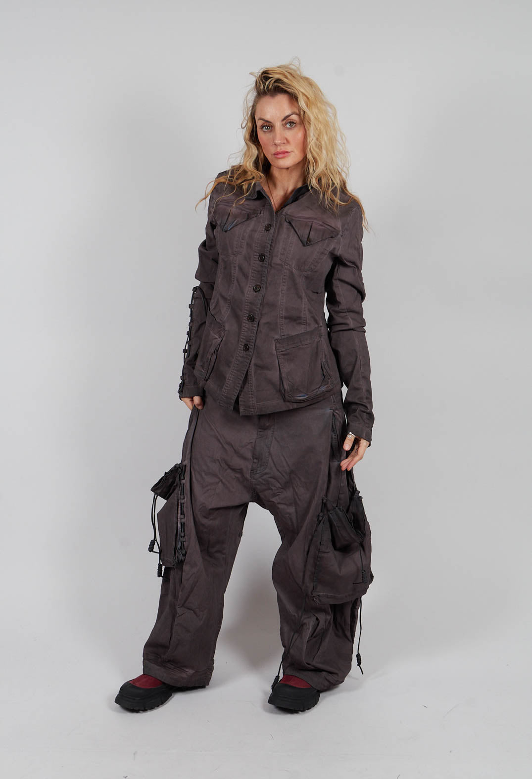 Button Through Jacket in Flamingo Light - 2061107