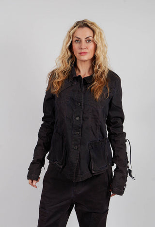 Button Through Jacket in Crab Dark - 2061117