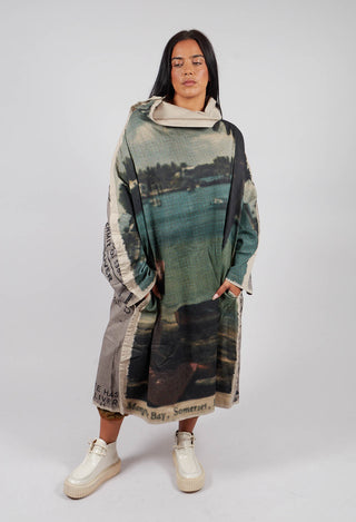 Oversized Dress in Scene Print - 2110911