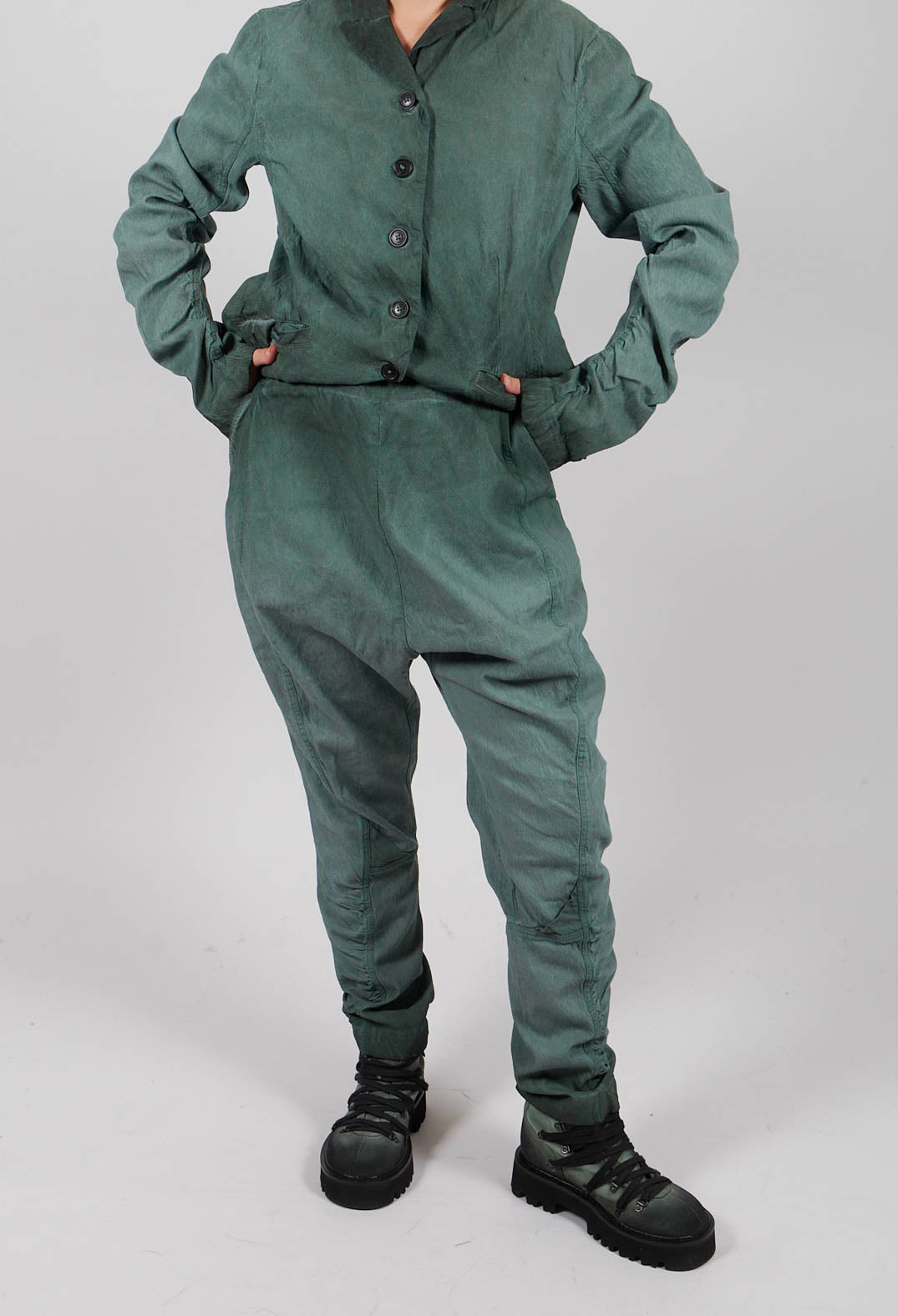 Fitted Jacket in Pine Reverse - 2121101