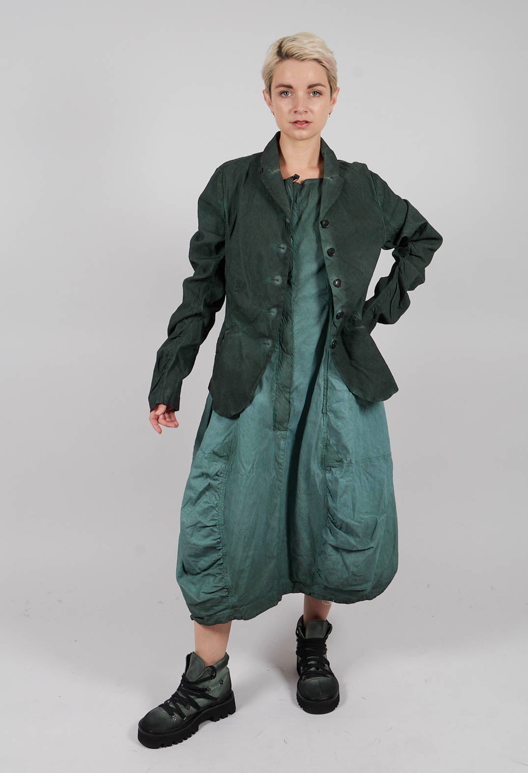 Fitted Jacket in Pine Cloud - 2121101