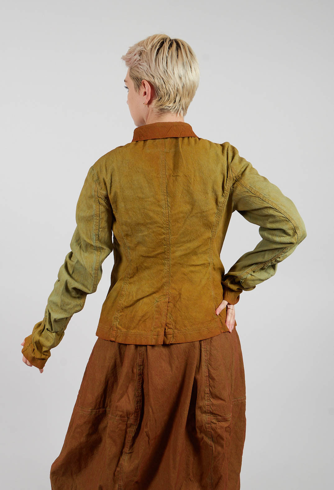Fitted Jacket in Lagoon Reverse - 2121101