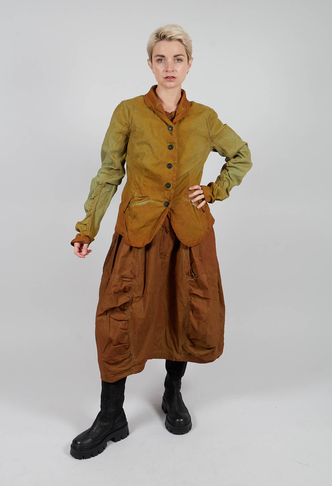 Fitted Jacket in Lagoon Reverse - 2121101