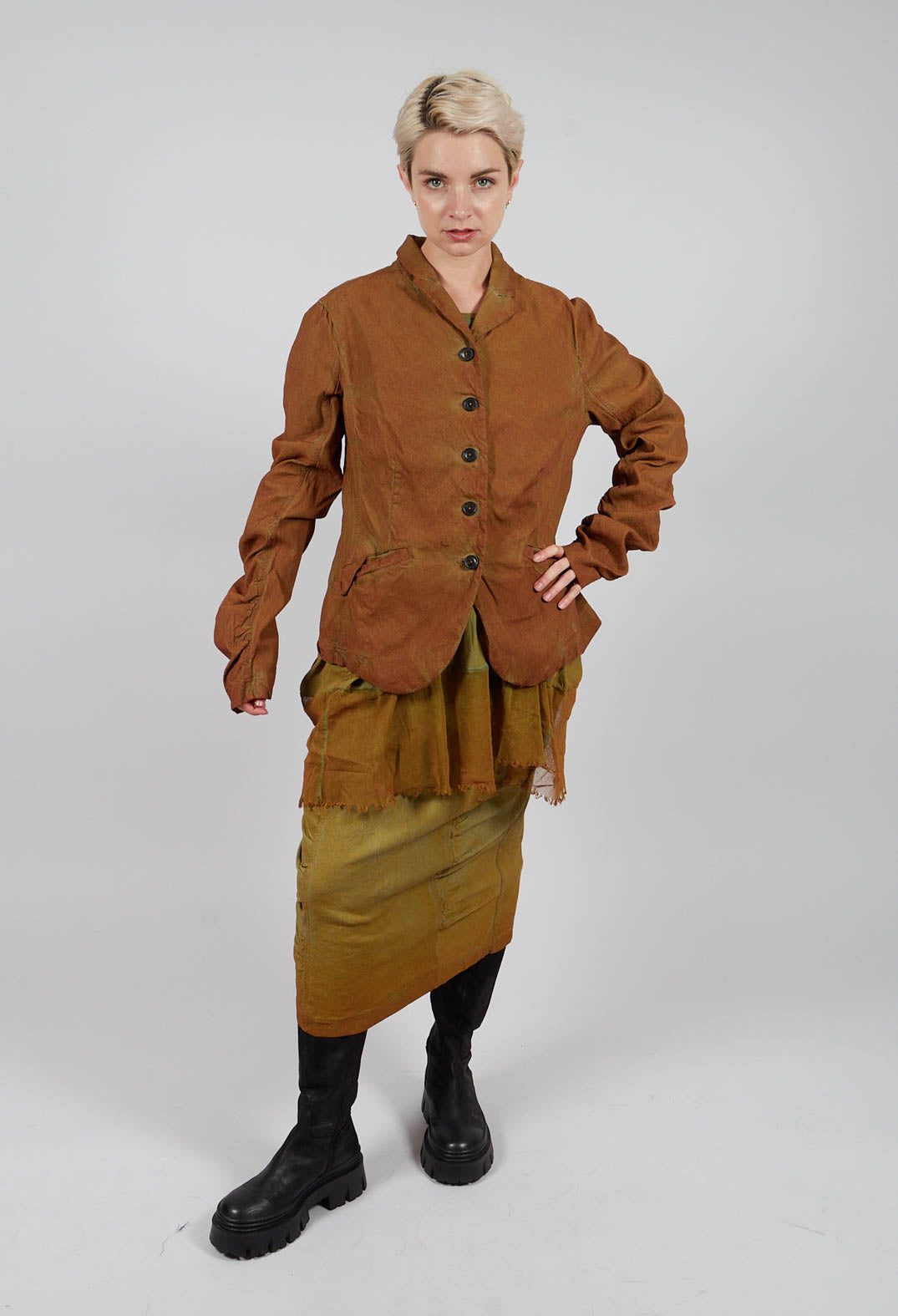 Fitted Jacket in Lagoon Cloud - 2121101