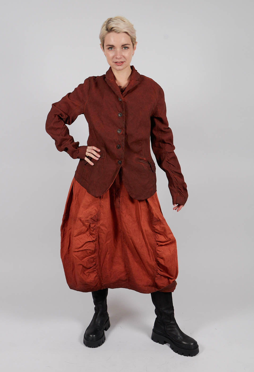 Fitted Jacket in Crab Cloud - 2121101