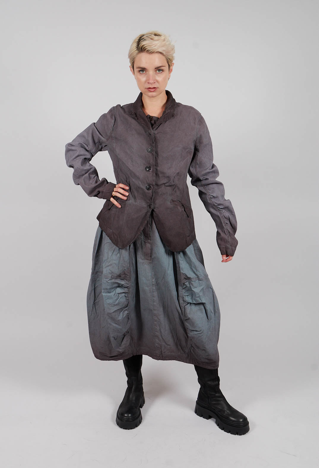 Fitted Jacket in Flamingo Reverse - 2121101