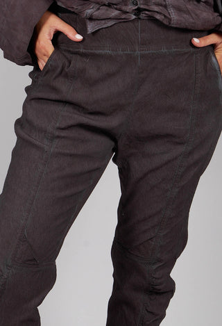 Slim Fit Trousers with Ruched Leg in Flamingo Cloud - 2120104