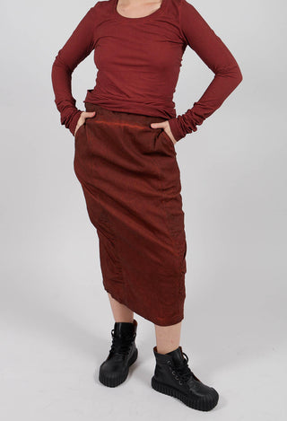 Ruched Detail Pencil Skirt in Crab Cloud - 2120306