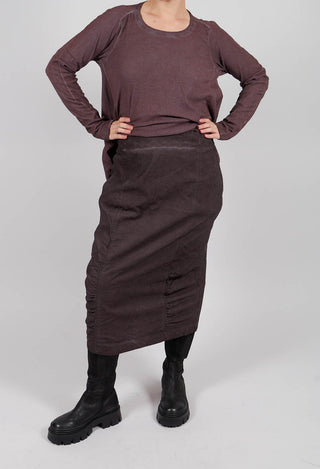 Ruched Detail Pencil Skirt in Flamingo Cloud - 2120306