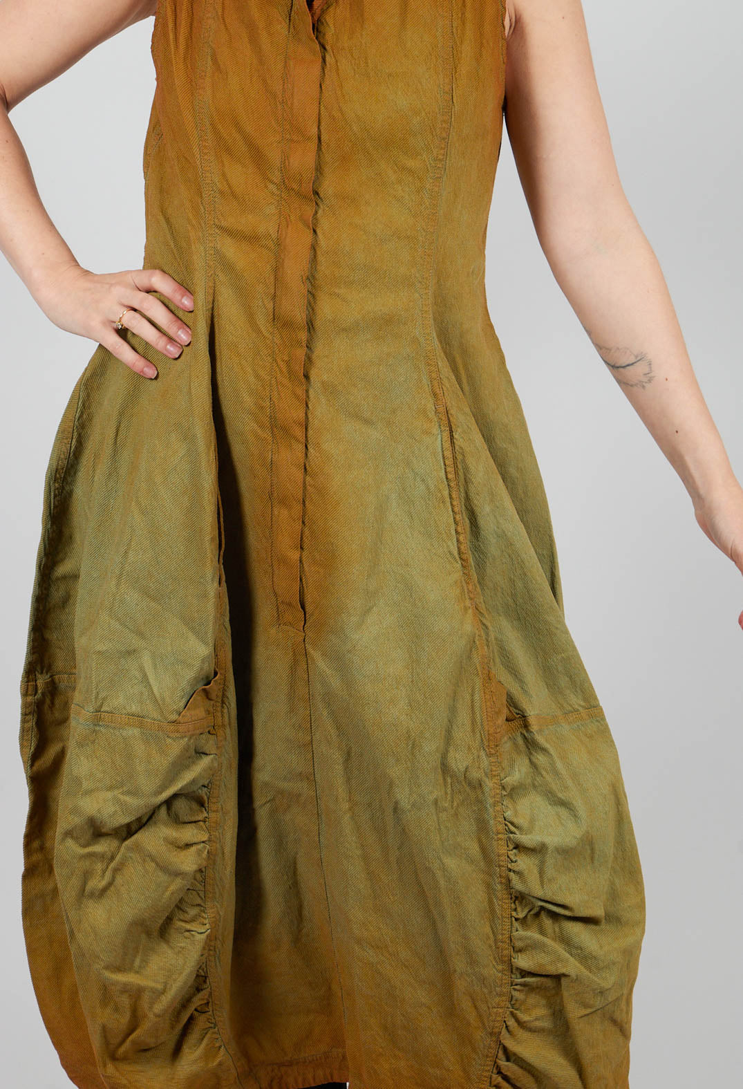 Ruched Detail Dress in Lagoon Reverse - 2120907