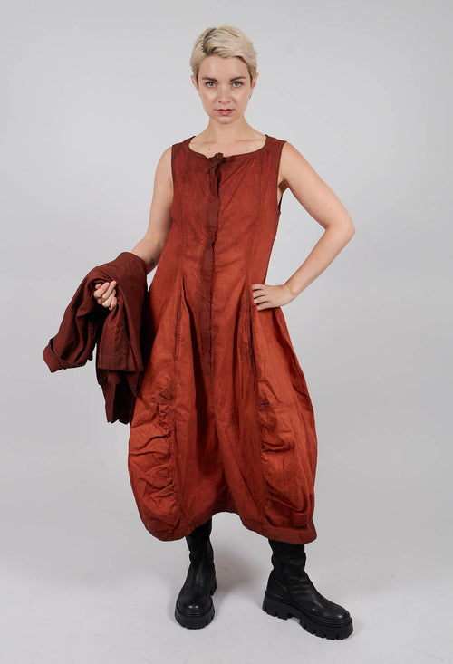 Ruched Detail Dress in Crab Reverse - 2120907