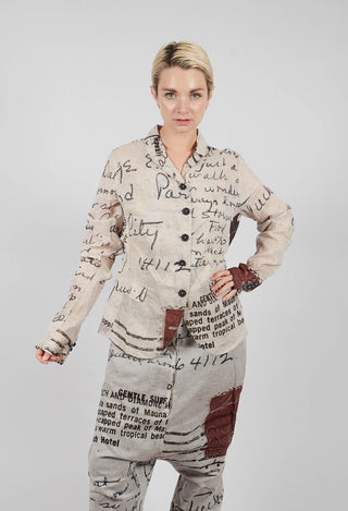 PRE-ORDER - Cotton Shirt in Backside Print - 2170401