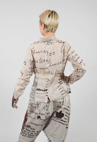 PRE-ORDER - Cotton Shirt in Backside Print - 2170401