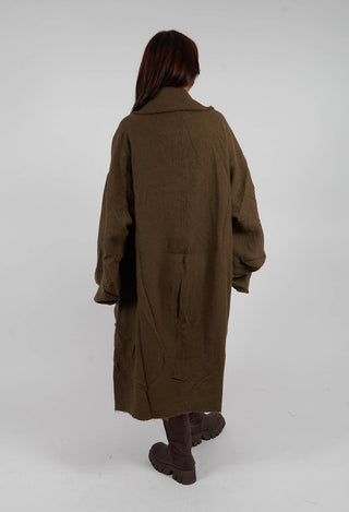 Oversized Wool Coat in Light Pine - 2211206