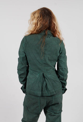 Jacket with Large Patch Pockets in Pine Cloud - 2241103